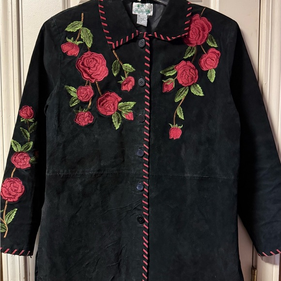 Quacker Factory ~ Vintage ~ Women’s ~ Small ~ Suede Leather Jacket ~ - Picture 1 of 16